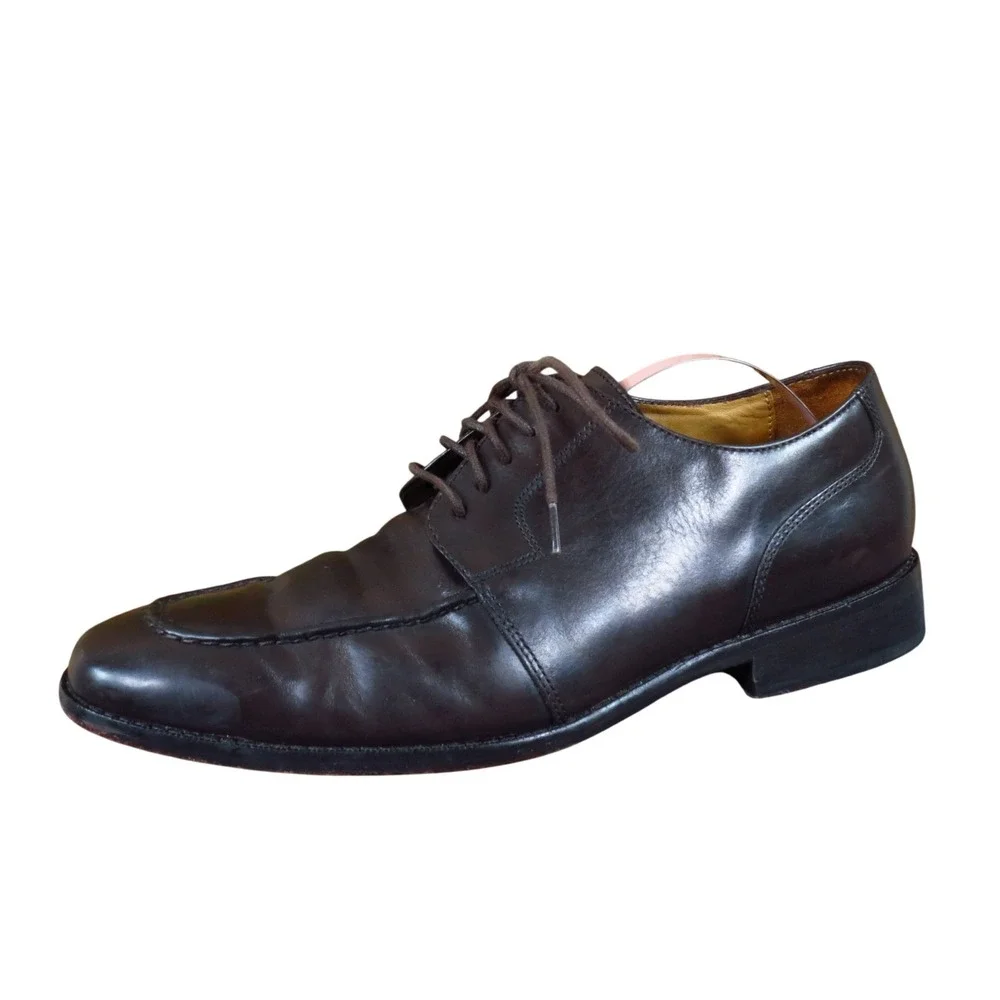 Cole Haan NikeAir Men Derby Oxford Size 8 Dress Shoes Business Casual Brown